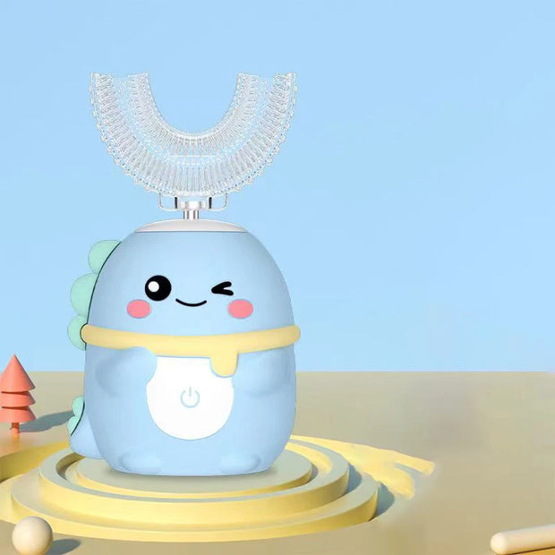 Escova de Dentes Elétrica Infantil em U | 360° | 6 Modos | Recarregável USB | IPX7