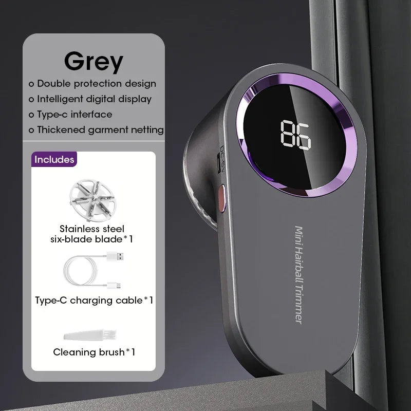 Removedor de Borbotos Elétrico com Ecrã LED | Recarregável USB