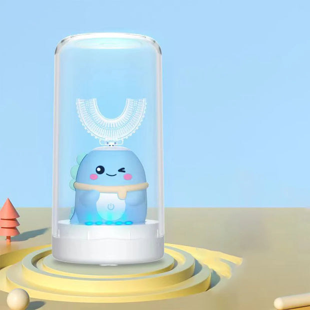 Escova de Dentes Elétrica Infantil em U | 360° | 6 Modos | Recarregável USB | IPX7