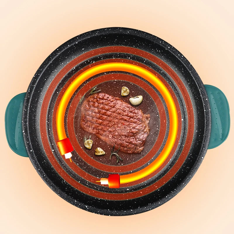 Frigideira Elétrica BALASHOV | 22 cm e 26 cm | 600W | 2 Níveis de Potência | Fritar & Grelhar