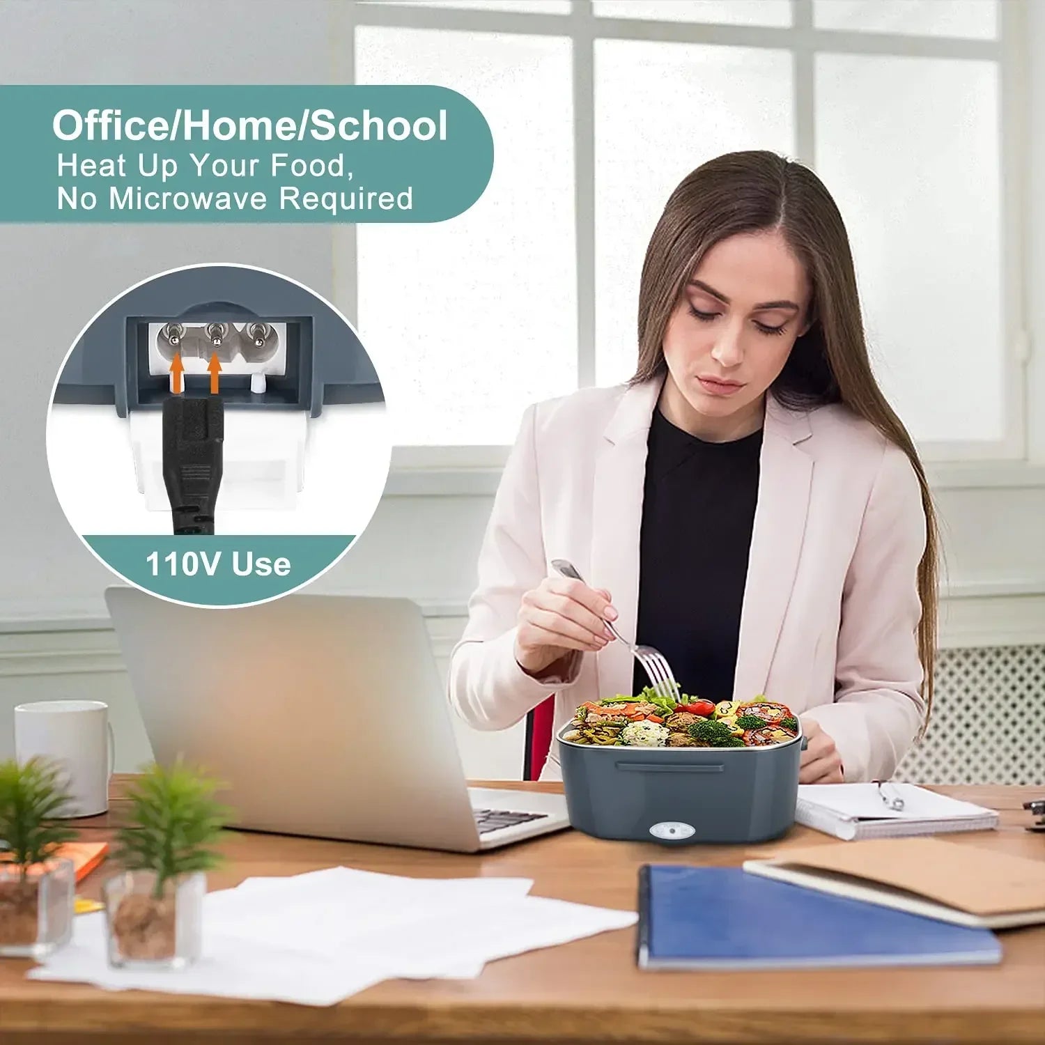 Marmita Elétrica 2 em 1 | Para Carro & Casa | 1,2 L