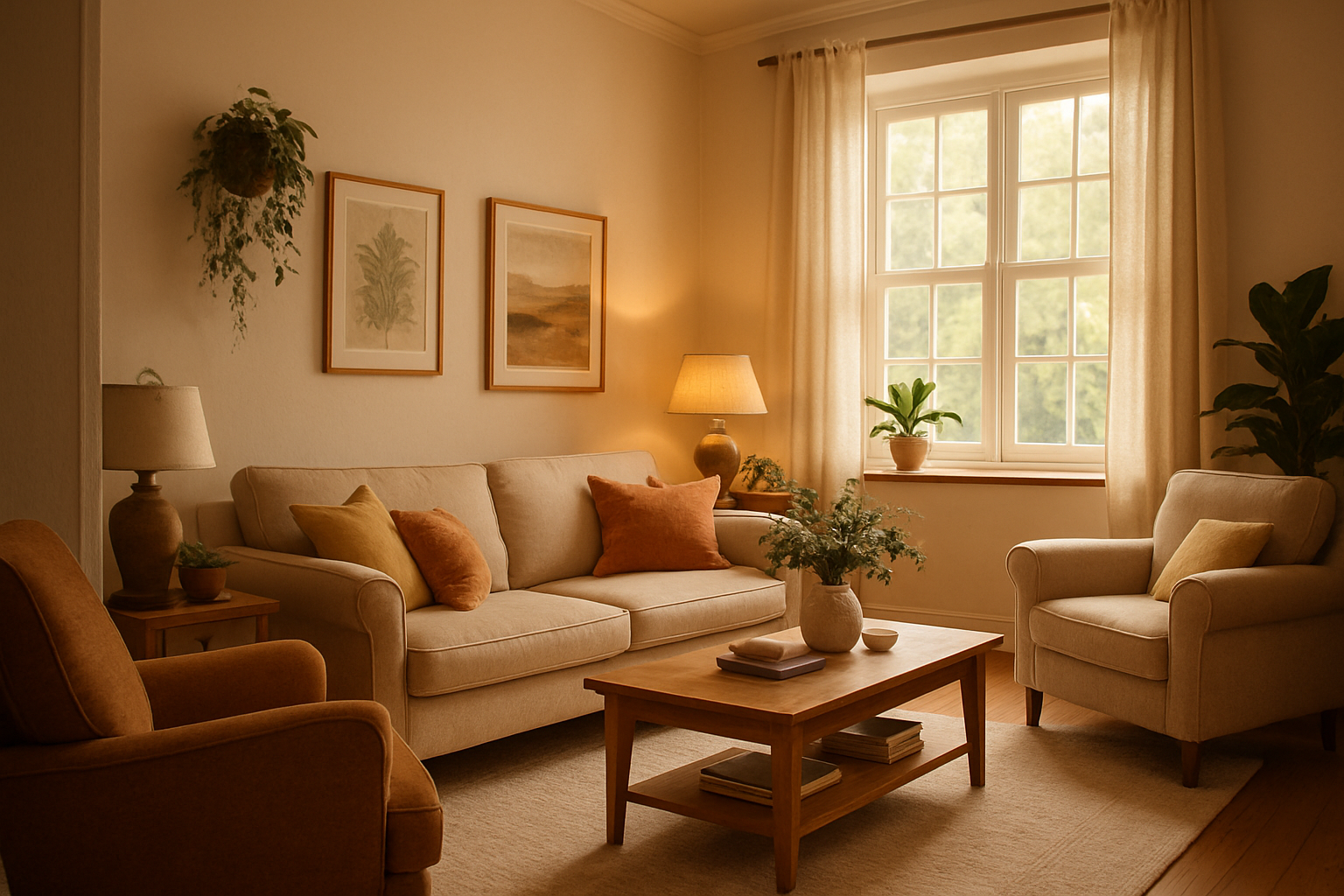 living room in a portrait