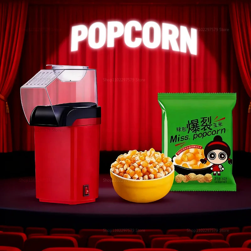 Máquina de Pipocas Elétrica iosn | 1200W | Rápida, Saudável e Compacta