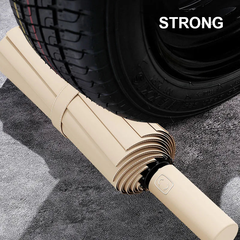 Guarda-Chuva Automático Grande 24 Varetas – Reforçado, Dobrável, Anti-UV e à Prova de Vento