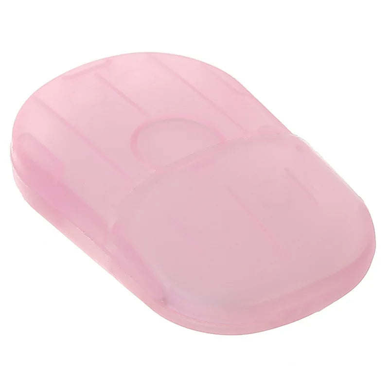 Sabonete Portátil em Folhas — 10 Caixas (200 Unidades) | Perfumado e Descartável | Ideal para Viagens e Atividades ao Ar Livre