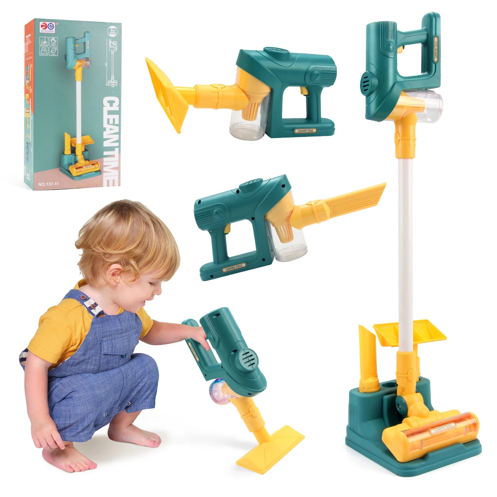 Aspirador de Brinquedo Eletrónico COOLPLAY | Luz e Som | Educativo e Interativo