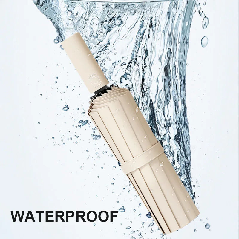 Guarda-Chuva Automático Grande 24 Varetas – Reforçado, Dobrável, Anti-UV e à Prova de Vento