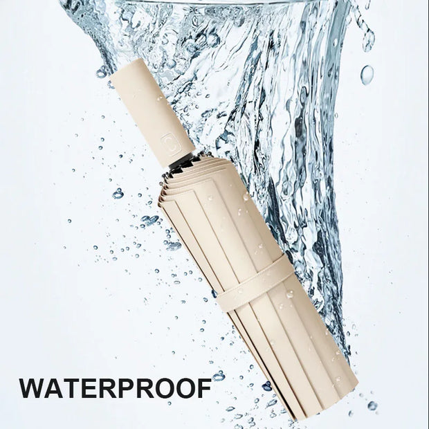 Guarda-Chuva Automático Grande 24 Varetas – Reforçado, Dobrável, Anti-UV e à Prova de Vento