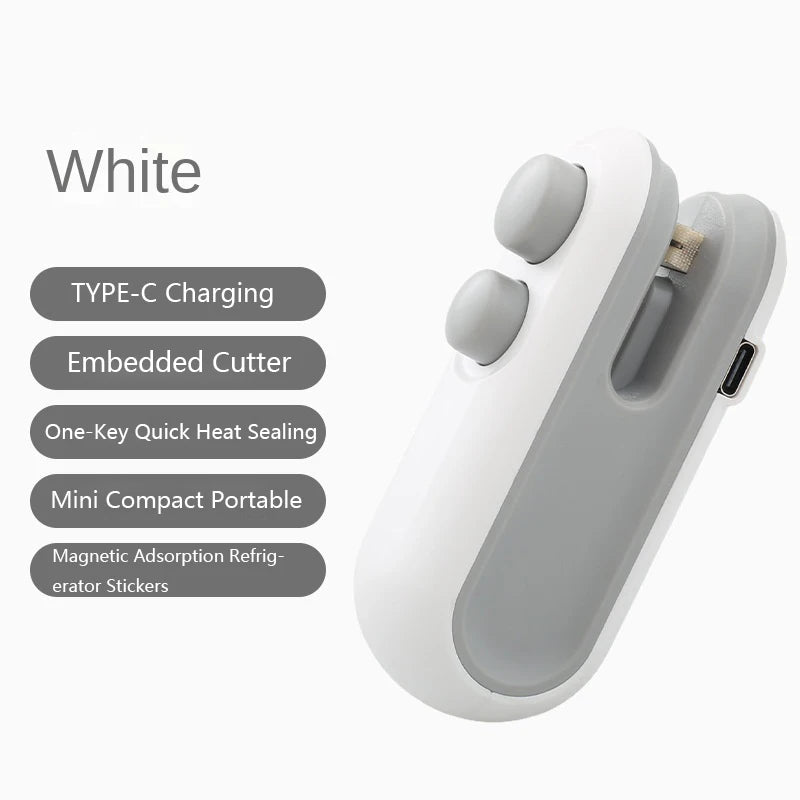 Mini Seladora Portátil de Sacos | Seladora Térmica Manual para Embalagens Alimentares