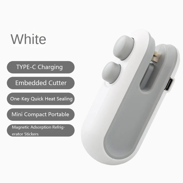 Mini Seladora Portátil de Sacos | Seladora Térmica Manual para Embalagens Alimentares